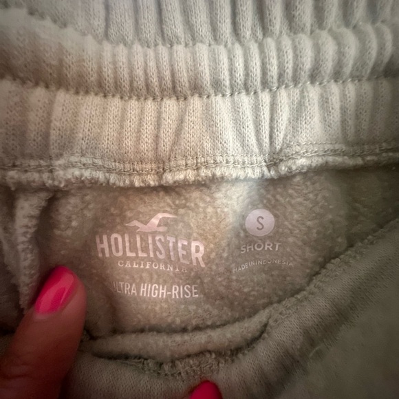 Hollister light green/sage green wide leg sweatpants - Picture 3 of 4